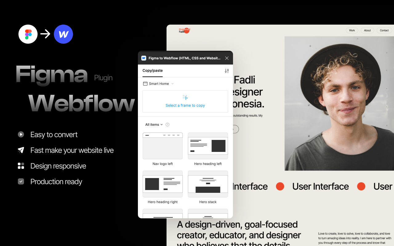 Foto kelas Figma to Webflow: High Quality Portfolio & Attract Clients